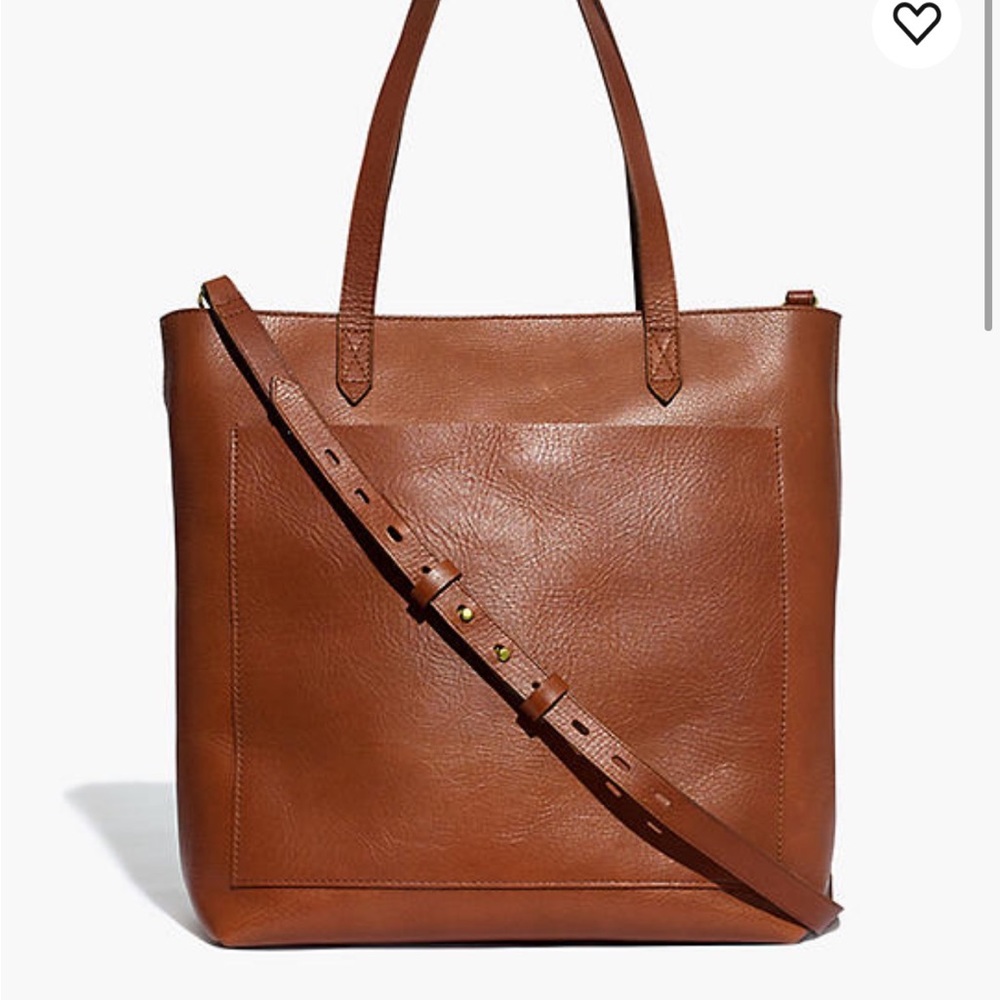 Madewell The Medium Transport Tote-English Saddle NWT